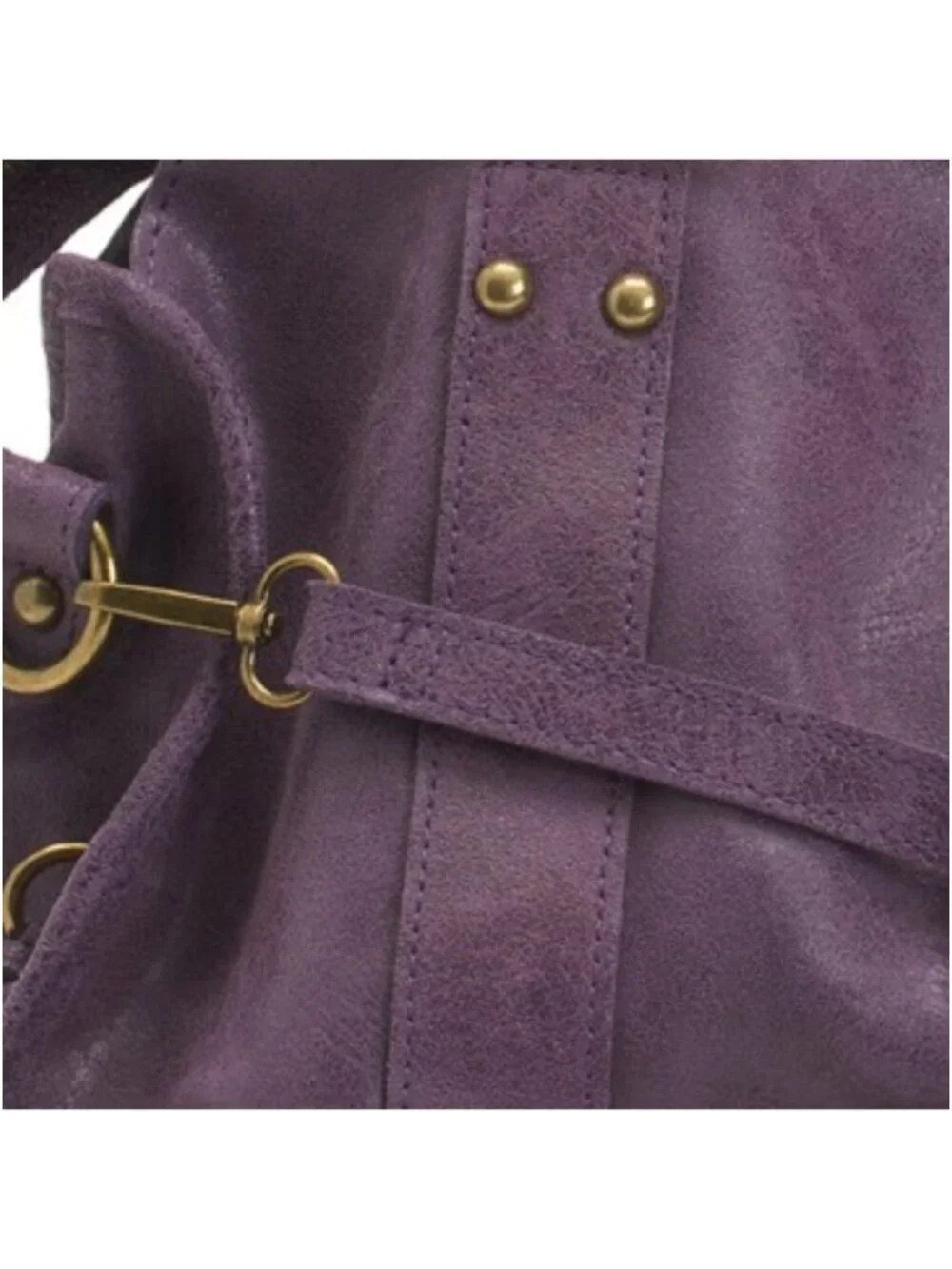 GAVE LUX Made In Italy Leather Large Satchel Brush Front Zip